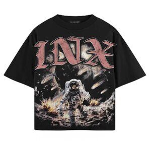 NWT - INX by Inc & Fabric “Lost In Space” Heavyweight Oversized Tee - Black